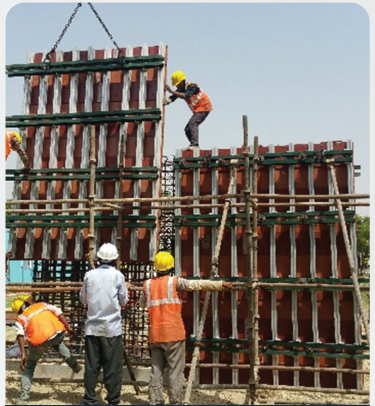 Exposed fair face concrete formwork project at Thapar University