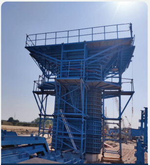 Pier formwork at High Speed Rail Surat