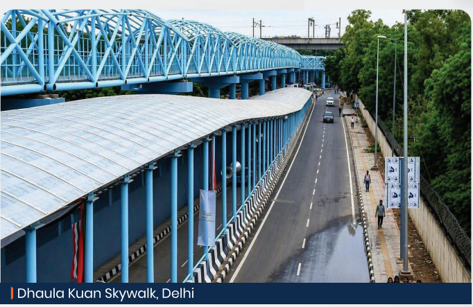Sky Walk & Footover Bridge, Dhaula Kuan Skywalk, Delhi