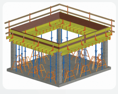 Bajaj Flexi formwork around a slab opening