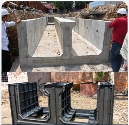 Double cell trench formwork for Chandni Chowk project