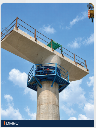 DMRC pier cap erection collar