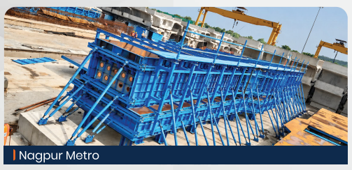 Nagpur Metro portal beam mould assembly