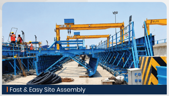 U-Girder fast and easy site assembly