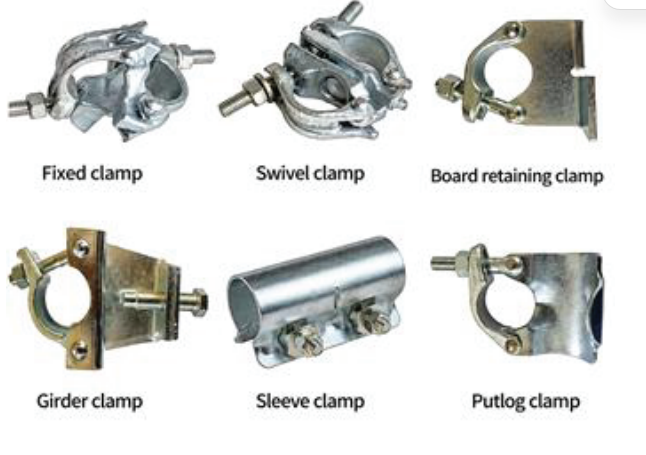 Tube and coupler clamp components