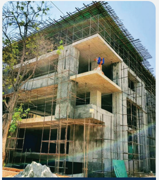 Slab formwork for commercial building
