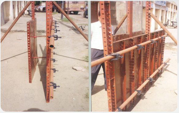 BJ Steel Slotted Panel Formwork application