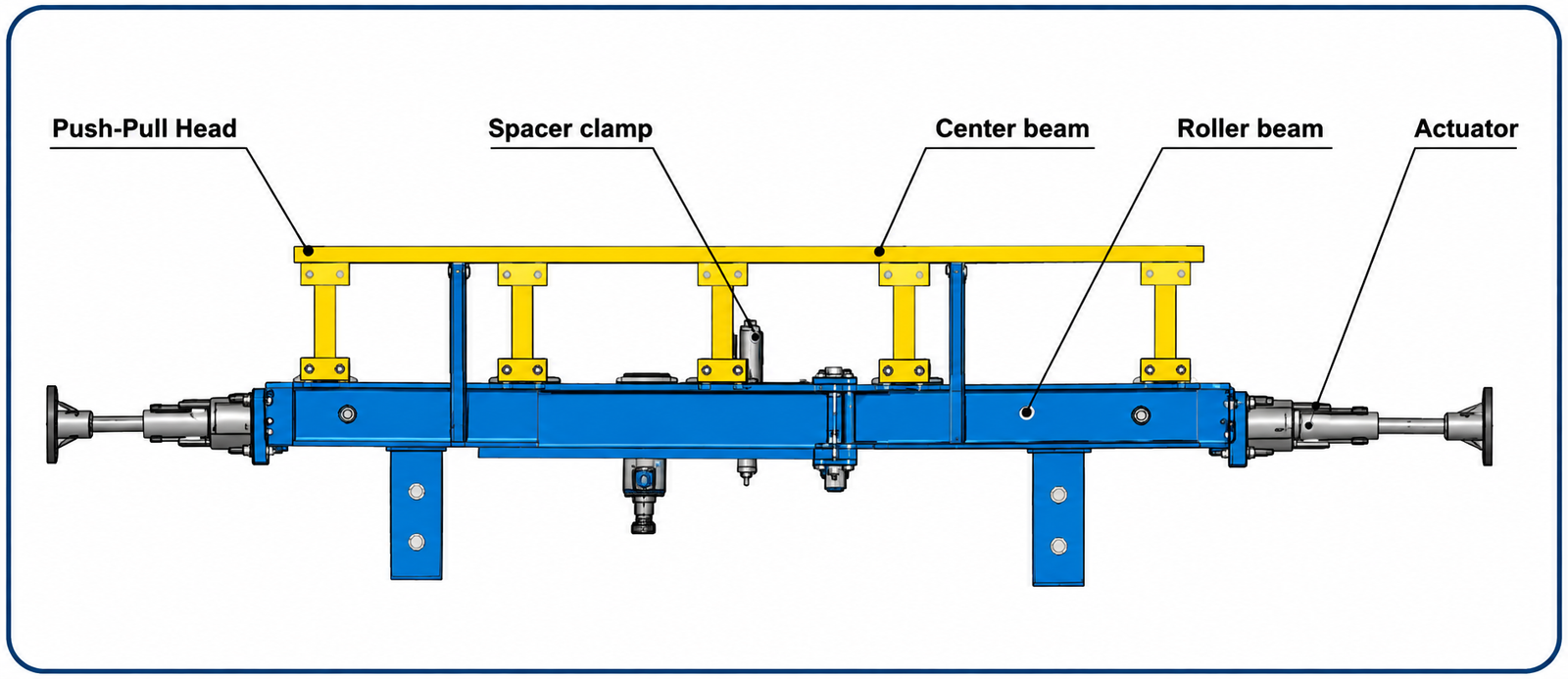 Dummy technical section of the lift shaft platform